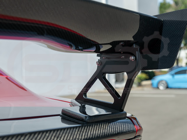 2024-UP FORD MUSTANG S650 COUPE | APR STYLE CARBON FIBER REAR HIGH WING SPOILER